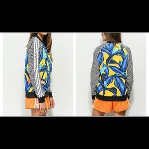 Adidas x Farm M NWT Leaf Blue Track Jacket Size M